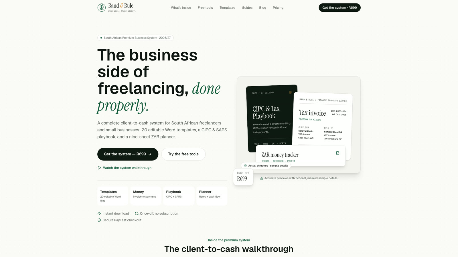 SA Business Launchpad — homepage screenshot