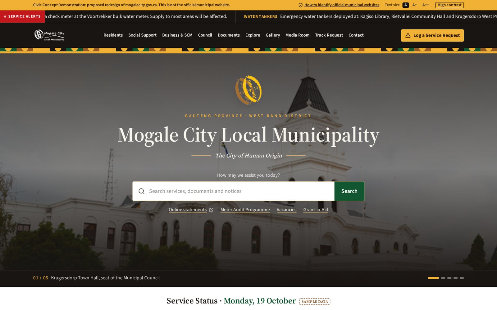 Mogale City Local Municipality screenshot