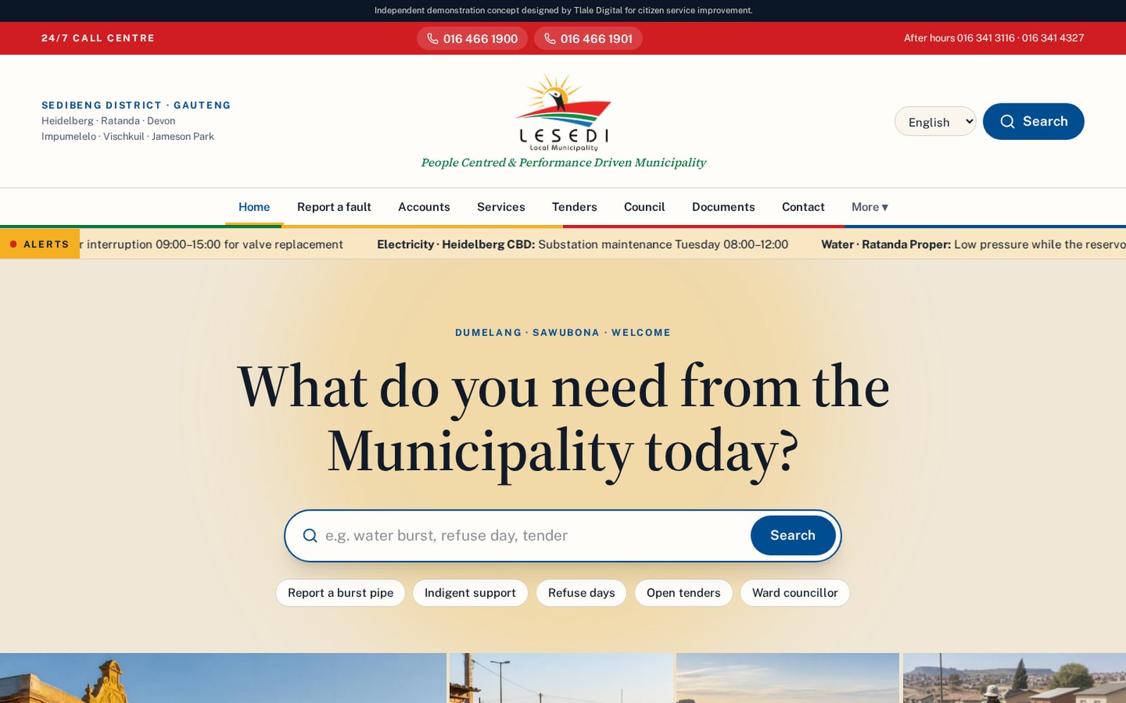 Lesedi Local Municipality screenshot